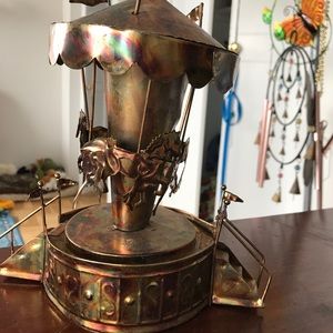 Antique copper carousel